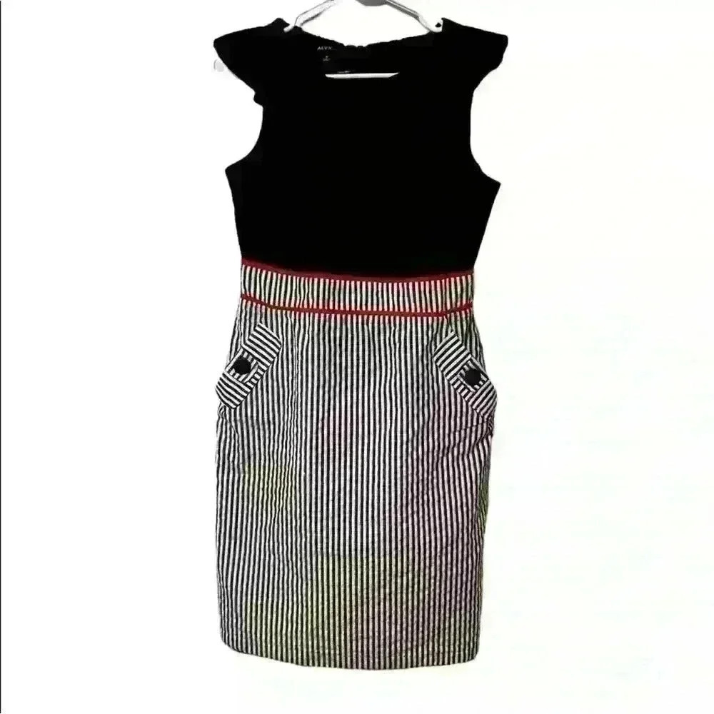 Alyx Dress size 12 Striped Seersucker